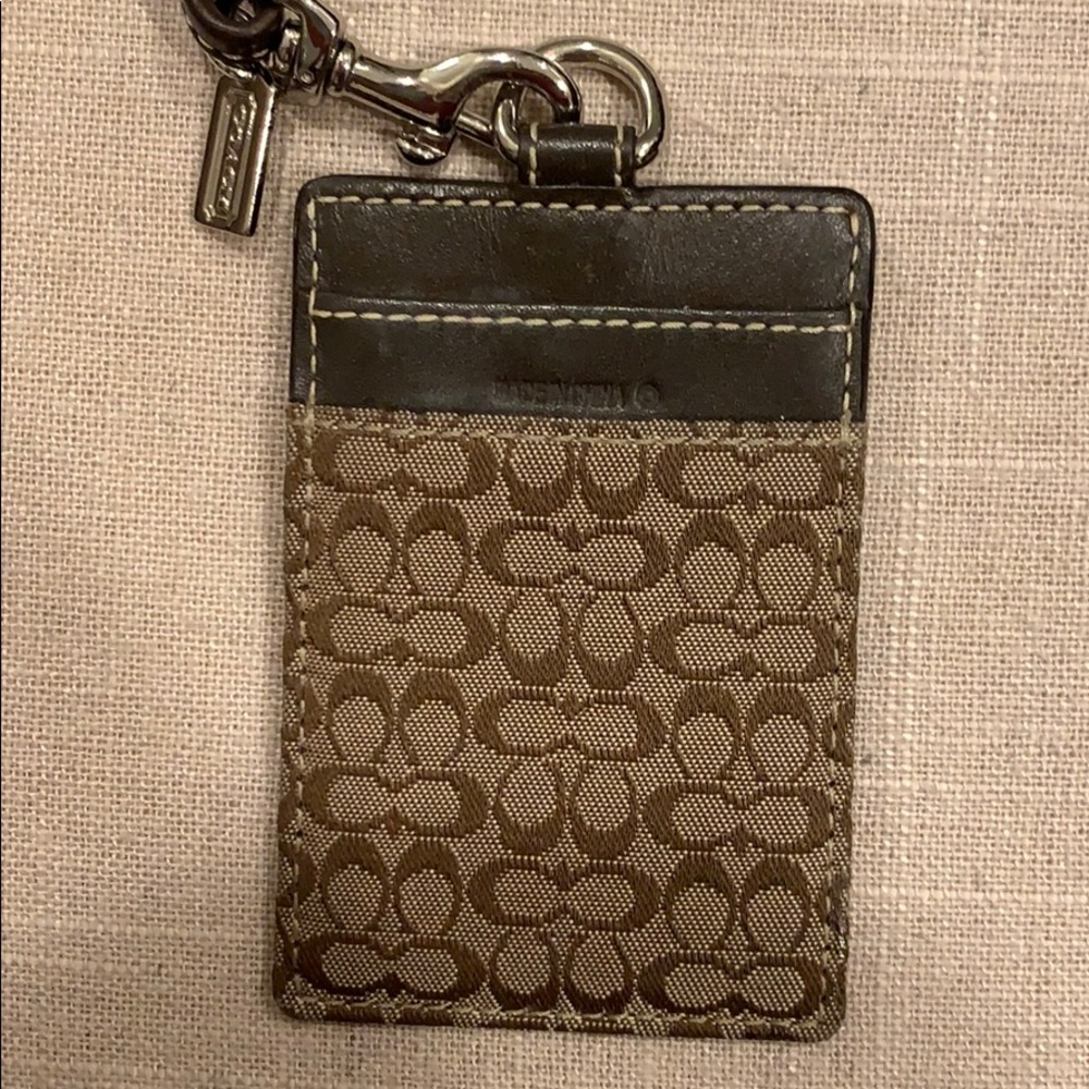 Coach ID lanyard
